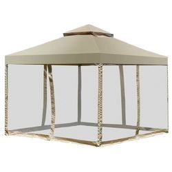 Outdoor 2-Tier 10' x 10' Screw-free Structure Shelter Awning Gazebo Canopy