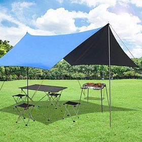 10'x10' Beach Tent Sun Shelter with 6 Sandbags Blue