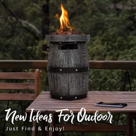 Outdoor 10" Round Tabletop Gas Firebowl