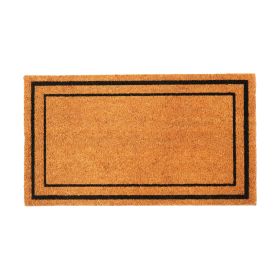 Welcome Doormats Natural Coco Coir Mats with Non Slip PVC Backing Indoor Outdoor Mats for Home & Office Floor Mats for Door Decor Plain Entry Mat